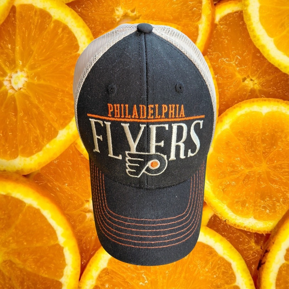 Philadelphia Flyers Mesh Trucker‎ Hat Black Orange NHL Fan Favorite Men